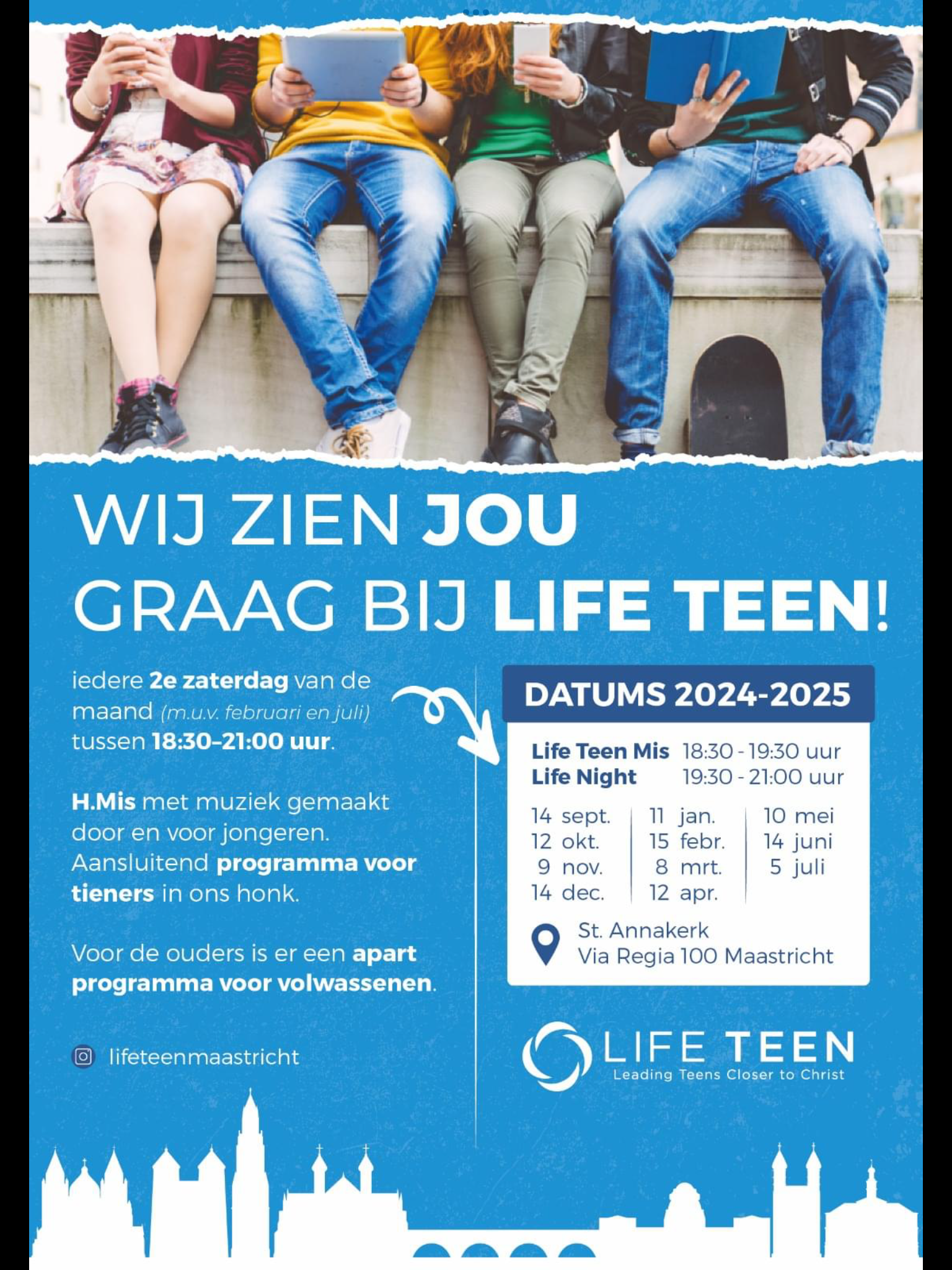 H. Mis voor en door jongeren in de Annakerk te Maastricht
