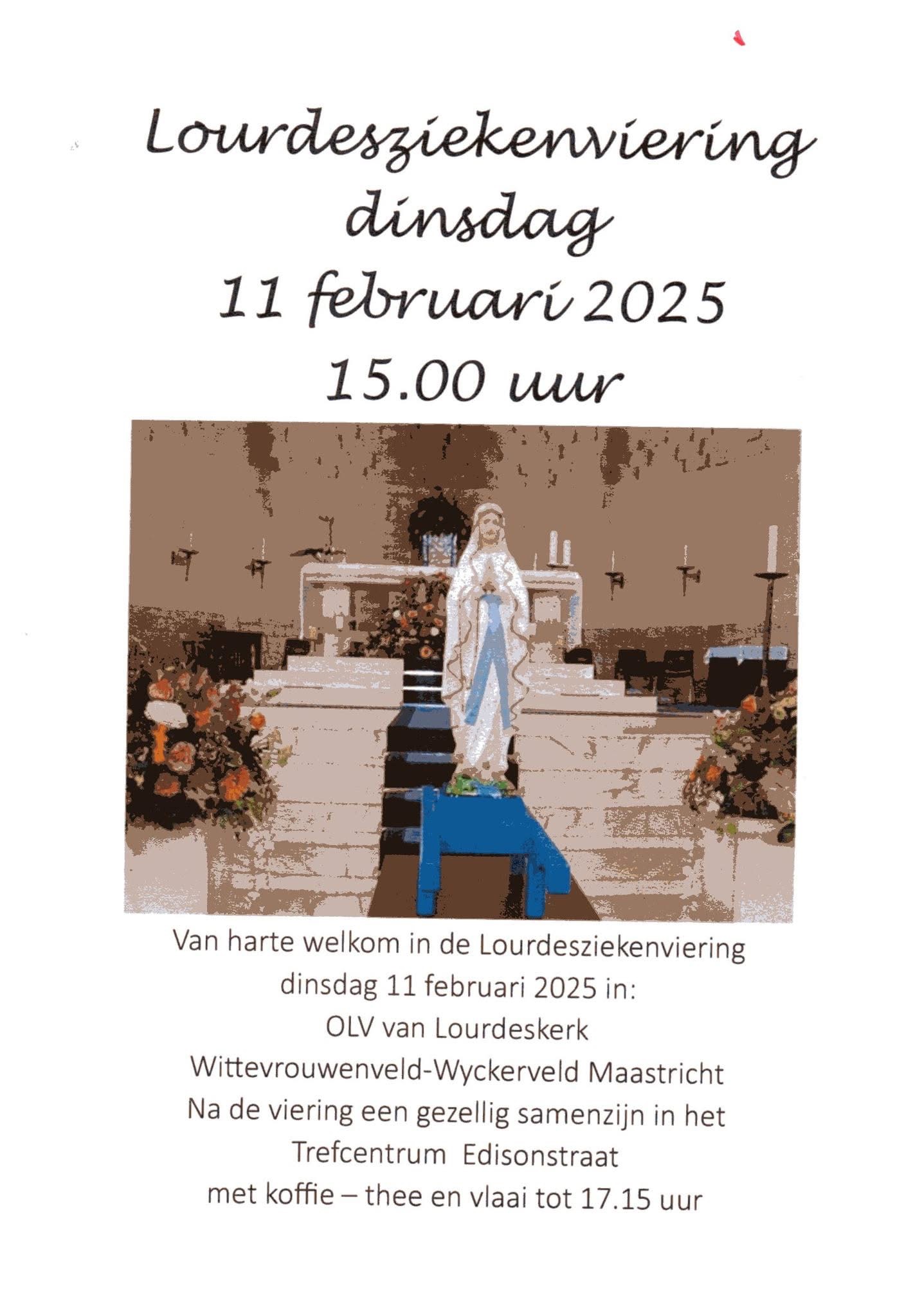 Lourdesziekenviering in Wittevrouwenveld